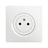 Prise 2 pôles + terre affleurante blanc Casual Evo - DEBFLEX