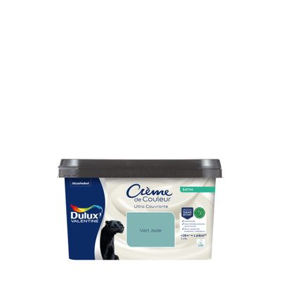 Peinture crème de couleur Vert Jade satin 2,25L - DULUX VALENTINE