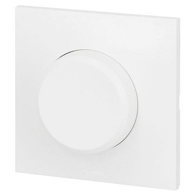 Interrupteur variateur de lumière rotatif  encastrable complet Blanc - Neptune LEGRAND