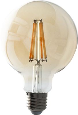 Ampoule LED globe 95 mm ambrée 6W 720 lumens dimmable blanc chaud - ARLUX