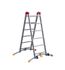 Echafaudage roulant pliable multifonction CombiLot 5 - 2,40 / 4,40 m aluminium - HAILO