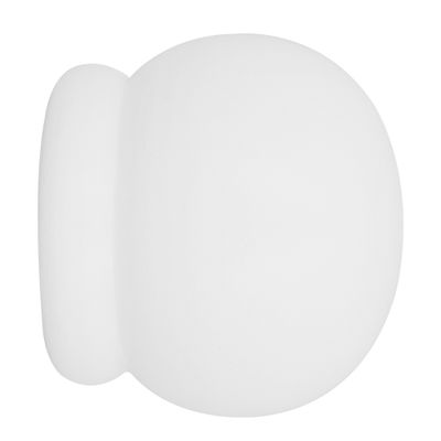 Embout déco boule en bois à emboîter diam 28mm Finition Blanc laqué