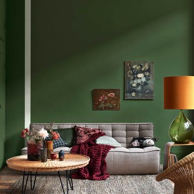Peinture Crème de Couleur Vert Tropical satin 0,5 L - DULUX VALENTINE