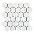 Mosaïque sol/mur intérieur hexagone blanc 27 x 28 cm vendu à l'unité DISTRIMAT