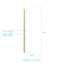 Paroi de douche à l'italienne 90x200 cm profilé or verre transparent 8 mm Parma - AURLANE