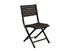 Chaise de jardin pliante LUCCA aluminium graphite lot de 2, Livraison à domicile incluse - PROLOISIRS