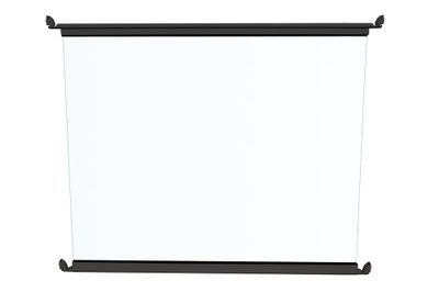 Barrière de piscine en aluminium gris et verre - Module à barreaux 1,50 m - HOMALU