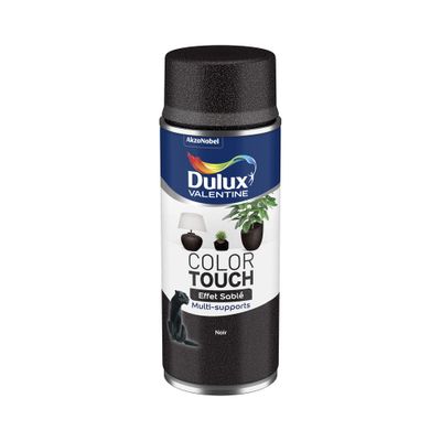 Bombe de peinture Color Touch effet sablé noir 400 mL - DULUX VALENTINE