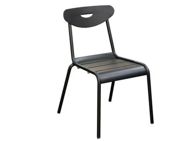 Chaise de jardin SMILEY aluminium graphite lot de 2, Livraison à domicile incluse - PROLOISIRS