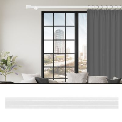 Tringle à rideaux en métal 1.50 m diam 20 mm Finition Blanc brillant - MOBOIS