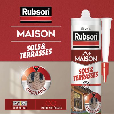 Mastic Sol & Terrasse Gris 280 ml - RUBSON