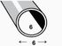 Tube rond aluminium anodisé incolore 6 x 1 mm 1 m CQFD
