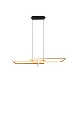 Suspension LED Salinas laiton 4200 lumens blanc chaud - TRIO