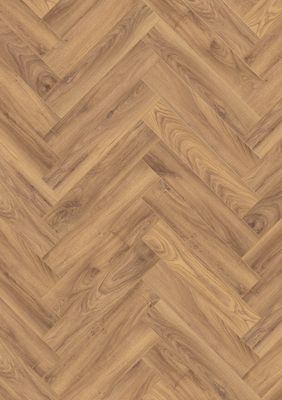Sol stratifié bâton rompu décor chêne K450 FIREBRAND ép 8 mm 12,6 x 63 cm AC5 compatible pièce humide paquet de 0,87 m² AJ TIMBER