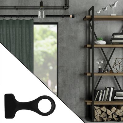 Supports à oeil en bois diam 28 mm Finition Noir mat par 2 - MOBOIS