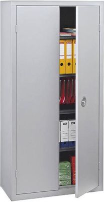 Armoire monobloc avec portes battantes gris perle 180 x 90 x 43 - SNOR