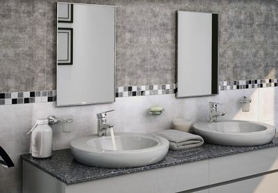 Faïence murale intérieur gris foncé LOFT ép 8 mm 25 x 40 cm paquet de 1 m² ELYSSA TRADING