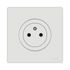 Prise affleurante 2 pôles + terre complète Odace 2025 blanc - SCHNEIDER ELECTRIC