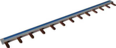 Peigne horizontal phase/neutre 13 modules + bornes d'alimentation par 2 - BATILEC