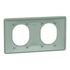 Plaque de finition 2 postes horizontal sauge - Ovalis SCHNEIDER ELECTRIC