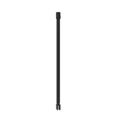 Barre de fixation murale 60 cm verticale noire pour paroi de douche - OCEA