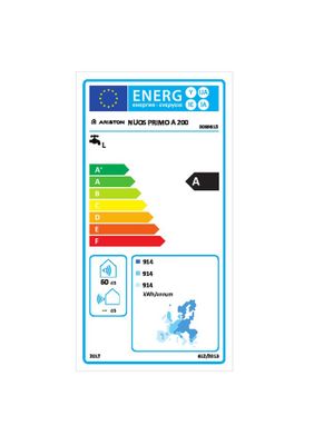 Chauffe-eau électrique vertical 200 litres thermodynamique Nuos Primo NF ARISTON