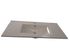 Vasque de salle de bains à encastrer L100 x H17 x P46 cm ceramique blanche - CONCILIO