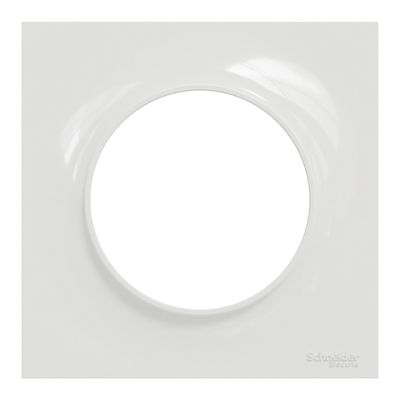Plaque de finition 1 poste blanc - Odace 2011 Styl SCHNEIDER ELECTRIC
