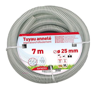 Tuyau annelé 7 m diamètre 25 SPID'O