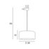 Suspension raphia E27 100W Ø38 cm RAPHIA - COREP