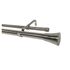 Kit double tringle extensible en métal de 2 à 3.70 m diam 16 à 28 mm Finition Nickel - MOBOIS
