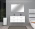 Meuble de salle de bains Volta 4 tiroirs L120 x H50 x P46 cm MDF blanc