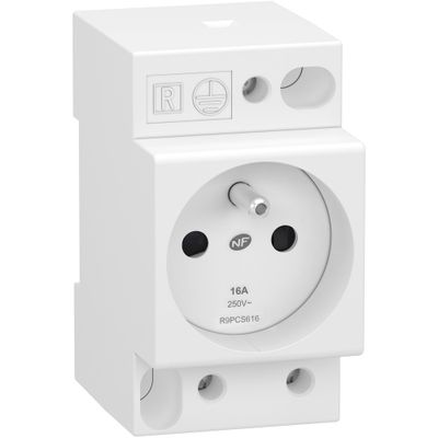 Prise modulaire tableau 2P+T 16A peignable - Resi9 XP SCHNEIDER ELECTRIC