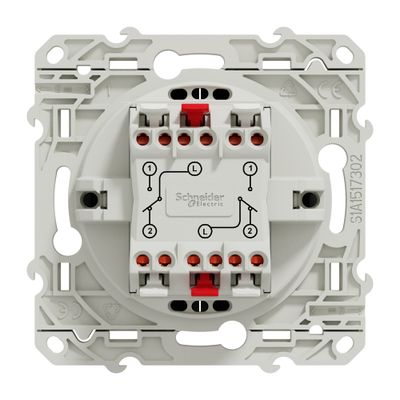 Double poussoir anthracite - Odace 2011 SCHNEIDER ELECTRIC