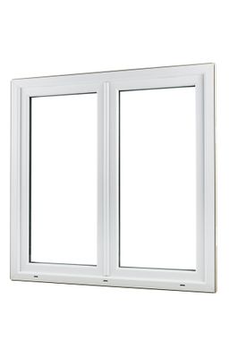 Fenêtre PVC blanc 2 vantaux H.135 x l.140 cm CLOSY