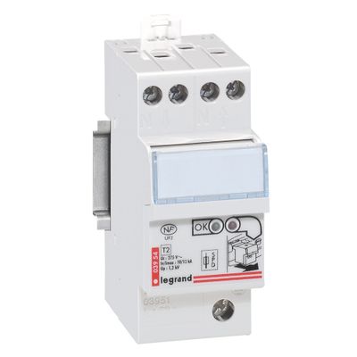 Parafoudre modulaire type 2 monophasé 12kA autoprotégé - LEGRAND