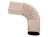 Coude latéral intérieur aluminium beige rosé 60 x 80 mm pour gouttière EDILIANS