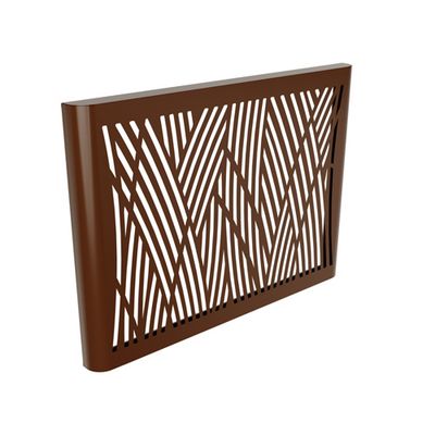 Cache unité extérieure métal gris anthracite BROUSSE 102,5 × 52,1 cm hauteur 75 cm - OUTSTEEL