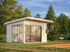 Studio de jardin en bois Andrea avec baies coulissantes double vitrage -  17,4 m² hors-tout - Livraison incluse - PALMAKO