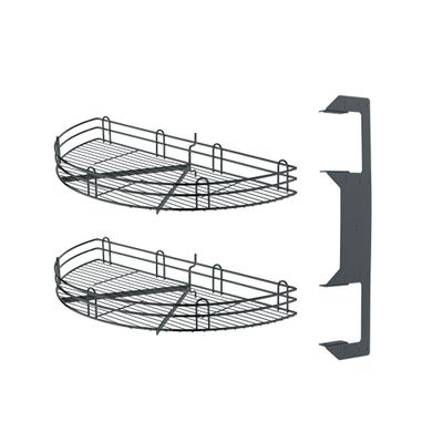 Rangement d'angle demi-lune double pour porte de 40 cm VIBO