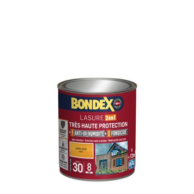 Lasure très haute protection 8 ans chêne doré 1 L - BONDEX