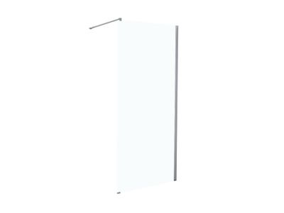 Paroi fixe pour douche à l'italienne Hawaï chromé transparent 130 x 205 cm OCEA
