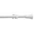 Kit de tringle à rideaux extensible en métal de 1.20 à 2.10 m diam 19 mm Finition Blanc brillant - MOBOIS