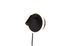 Spot LED mural orientable 5W + 2W lumière blanc chaud Noir- Jordan TRIO