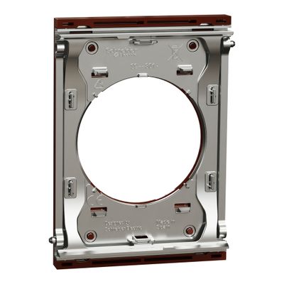 Plaque de finition centrale 1 poste Odace 2025 Architecte sienne émaillé - SCHNEIDER ELECTRIC