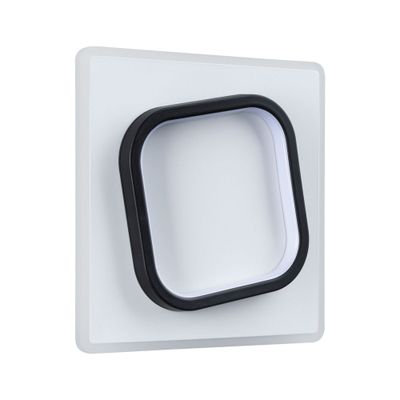 Applique murale LED design 1640 lumens lumière blanc neutre carrée Noir/blanc - 2Form PAULMANN