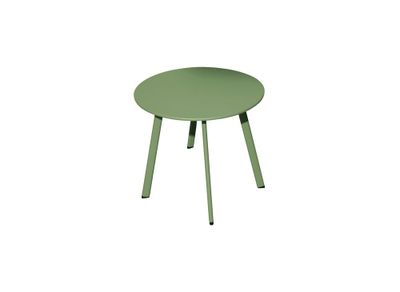 Table basse de jardin MASSAI acier amande ø 60 cm, Livraison à domicile incluse - PROLOISIRS