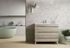 Meuble de salle de bains Cies 3 tiroirs L100 x H84 x P45 cm panneau de particules pin gris