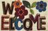 Tapis coco blanchi Welcome Flower 40 x 60 cm - ID HOME