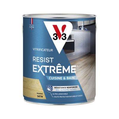 Vitrificateur Cuisine & bains incolore satin 2.5 l - V33